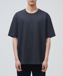 リラックスフィットクルーネックTシャツ[ブルーグレー]