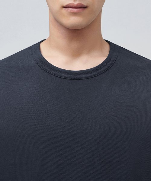 MUSINSA STANDARD（ムシンサスタンダード）の「リラックスフィットクルーネックTシャツ[ブルーグレー]（Tシャツ/カットソー・メンズ・その他・X-LARGE/XXX-LARGE/SMALL/MEDIUM/LARGE/XX-LARGE）」の3枚目の写真