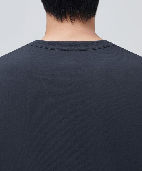 MUSINSA STANDARD（ムシンサスタンダード）の「リラックスフィットクルーネックTシャツ[ブルーグレー]（Tシャツ/カットソー・メンズ・その他・X-LARGE/XXX-LARGE/SMALL/MEDIUM/LARGE/XX-LARGE）」の4枚目の写真