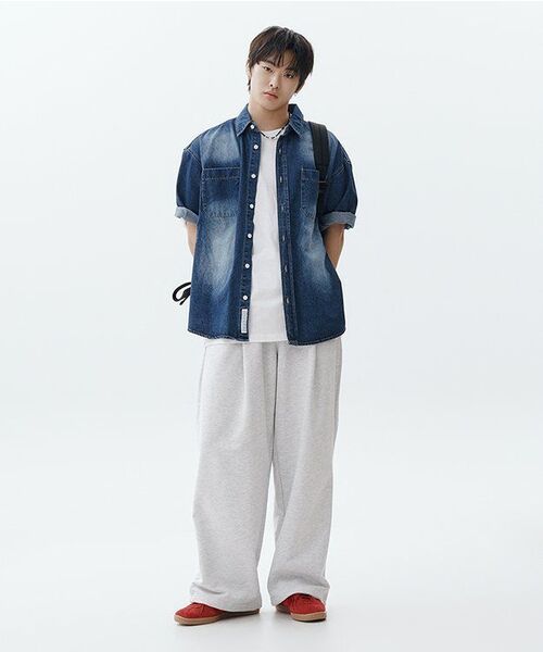F.ILLUMINATE(フィルミネイト)の「オーバーラップスウェットパンツ - ライトグレー(スウェットパンツ・レディース・その他・SMALL/MEDIUM/LARGE)」の14枚目の写真
