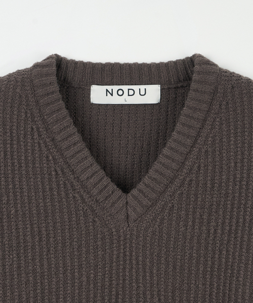 NODU（ノードユー）の「Vネックワッフルエッセンシャルニット[ブラウン]（ニット/セーター・メンズ・その他・MEDIUM/LARGE）」の9枚目の写真