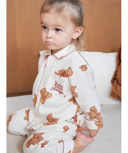 セール】【HOLIDAY】【BABY】ベア柄ネルシャツ（その他ベビーウェア