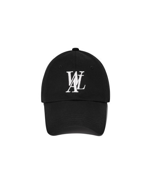 WOOALONG（ウアロン）の「Deep signature logo ball cap - BLACK（キャップ・レディース・ブラック・MEDIUM/SMALL）」の2枚目の写真