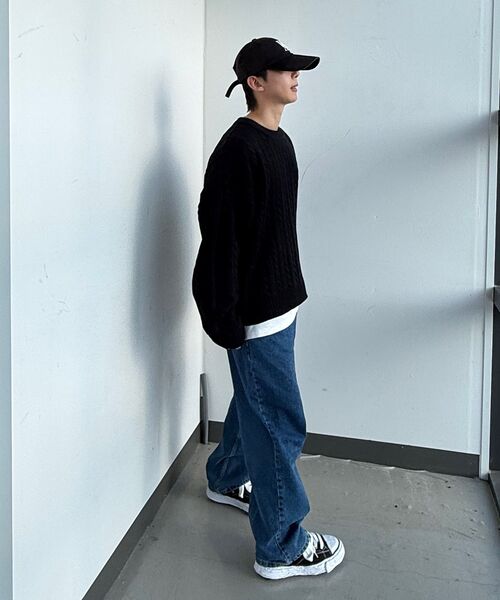 WOOALONG（ウアロン）の「Deep signature logo ball cap - BLACK（キャップ・レディース・ブラック・MEDIUM/SMALL）」の17枚目の写真