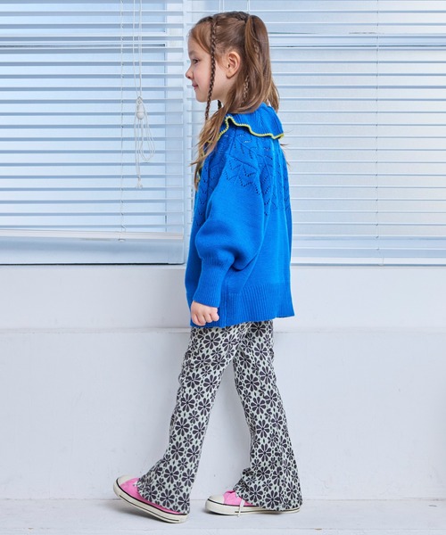 MARKEY'S(マーキーズ)の「フリルカラーニットカーディガン(カーディガン/ボレロ・キッズ・ブルー/オフホワイト/ピンク/ライトグリーン・S/M/L/LL)」の16枚目の写真