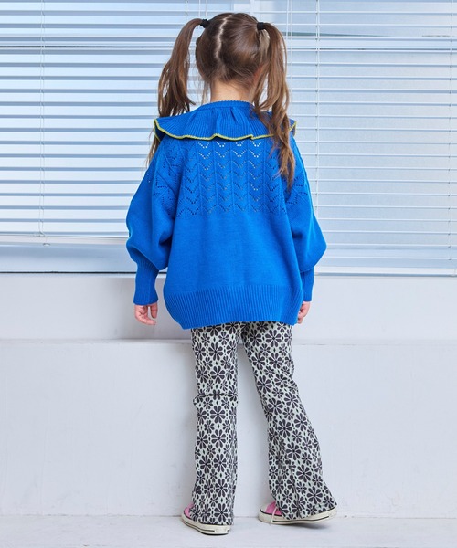 MARKEY'S(マーキーズ)の「フリルカラーニットカーディガン(カーディガン/ボレロ・キッズ・ブルー/オフホワイト/ピンク/ライトグリーン・S/M/L/LL)」の17枚目の写真