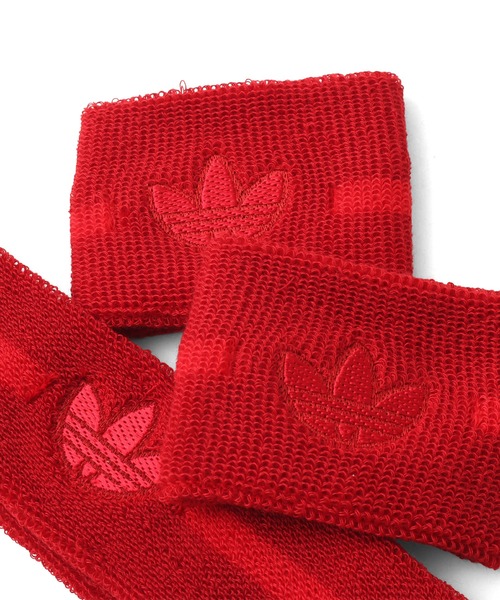 adidas（アディダス）の「adidas BY AVAVAV SWEATBAND SET / アディダス アヴァヴァヴ バンド セット（ヘアバンド・レディース・レッド・ONE SIZE）」の4枚目の写真