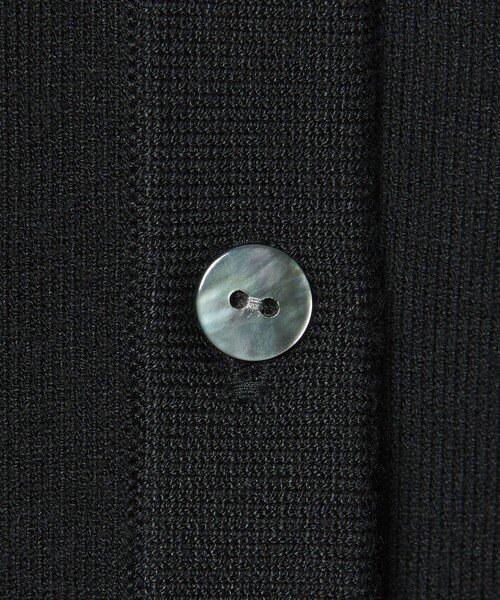 UNITED ARROWS（ユナイテッドアローズ）の「レディー ポロコンビ  ロングスリーブニット（カーディガン/ボレロ・レディース・ブラック/ダークブラウン・FREE）」の5枚目の写真