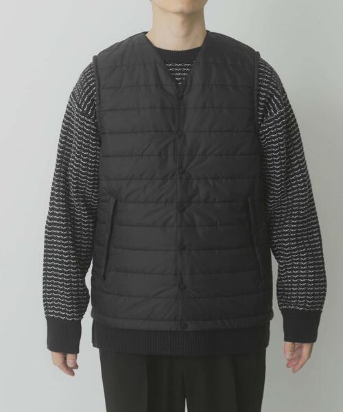 ITEMS URBANRESEARCH（アイテムズ アーバンリサーチ）の「高機能 パデッドベスト（ダウンベスト・メンズ・ダークグレー/ブラック・MEDIUM/LARGE）」の4枚目の写真