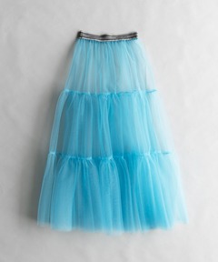 Metallic Hard Tulle Skirt/メタリックハードチュールスカート【MAISON