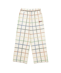 KODAK（コダック）の「シネラウンジチェックコットンストレートパンツIVORY（スウェットパンツ）」