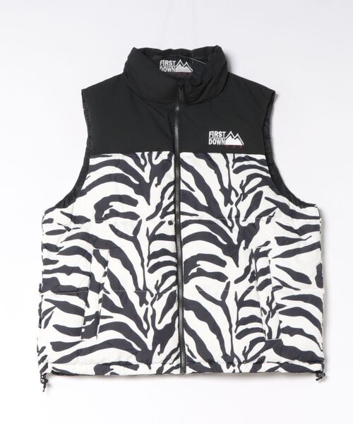 STYLISE（スタイライズ）の「【FIRST DOWN】BUBBLE DOWN VEST MICROFT (バブルダウンベスト マイクロフト) / 5カラー [F942005]（ダウンジャケット/コート・メンズ・ベージュ/マルチ/ホワイト/パープル/ブラック・L/M）」の5枚目の写真