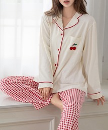 チェック柄 上下セットアップ セットアップ」に該当するファッション