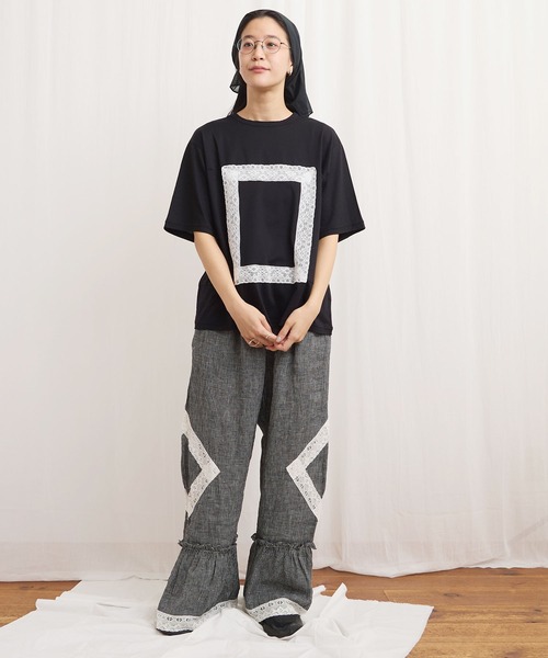 fig London(フィグロンドン)の「Oolong pants(その他パンツ・レディース・ブラック/チェック/ホワイト・FREE)」の10枚目の写真