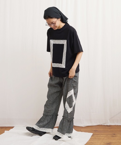 fig London(フィグロンドン)の「Oolong pants(その他パンツ・レディース・ブラック/チェック/ホワイト・FREE)」の11枚目の写真