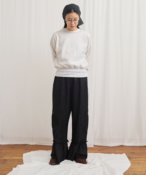 fig London(フィグロンドン)の「Oolong pants(その他パンツ・レディース・ブラック/チェック/ホワイト・FREE)」の15枚目の写真