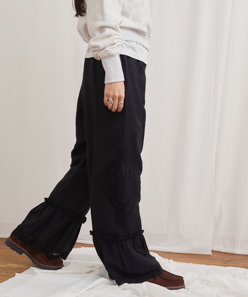 fig London(フィグロンドン)の「Oolong pants(その他パンツ・レディース・ブラック/チェック/ホワイト・FREE)」の20枚目の写真