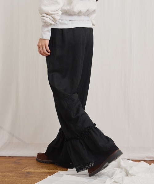 fig London(フィグロンドン)の「Oolong pants(その他パンツ・レディース・ブラック/チェック/ホワイト・FREE)」の21枚目の写真