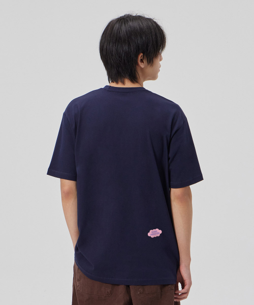 ASTRAL PROJECTION（アストラルプロジェクション）の「[ビヨンドウィズアストラル]コットンルーズフィット半袖Tシャツ_スペースネイビー（Tシャツ/カットソー・メンズ・その他・LARGE/MEDIUM/X-LARGE/XX-LARGE）」の4枚目の写真