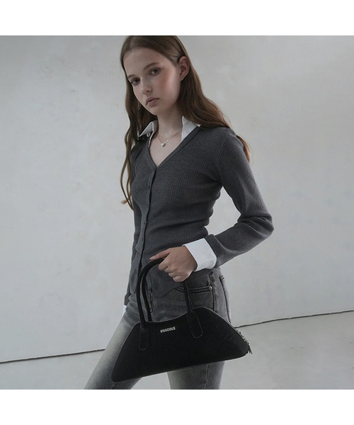 Vivacious（ビバシャス）の「Kate Handle Bag - 4COL（トートバッグ・レディース・クリアブラック/ブラック/ピンク/ブラウン・FREE）」の2枚目の写真