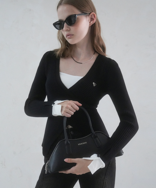 Vivacious（ビバシャス）の「Kate Handle Bag - 4COL（トートバッグ・レディース・クリアブラック/ブラック/ピンク/ブラウン・FREE）」の5枚目の写真