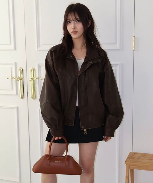 Vivacious（ビバシャス）の「Kate Handle Bag - 4COL（トートバッグ・レディース・クリアブラック/ブラック/ピンク/ブラウン・FREE）」の15枚目の写真