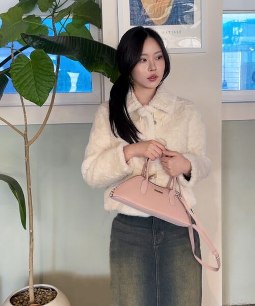 Vivacious（ビバシャス）の「Kate Handle Bag - 4COL（トートバッグ・レディース・クリアブラック/ブラック/ピンク/ブラウン・FREE）」の17枚目の写真