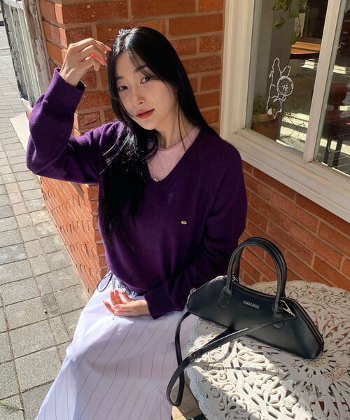 Vivacious（ビバシャス）の「Kate Handle Bag - 4COL（トートバッグ・レディース・クリアブラック/ブラック/ピンク/ブラウン・FREE）」の19枚目の写真