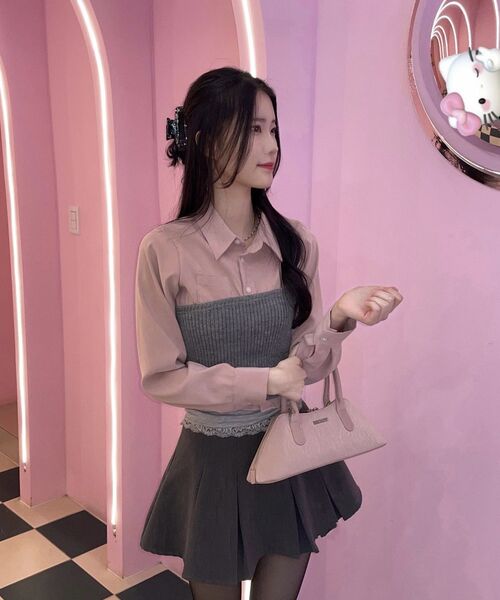 Vivacious（ビバシャス）の「Kate Handle Bag - 4COL（トートバッグ・レディース・クリアブラック/ブラック/ピンク/ブラウン・FREE）」の22枚目の写真