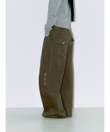 OAFISH（オアフィッシュ）の「STUDDED ORNAMENT PANTS, KHAKI BROWN（その他パンツ）」