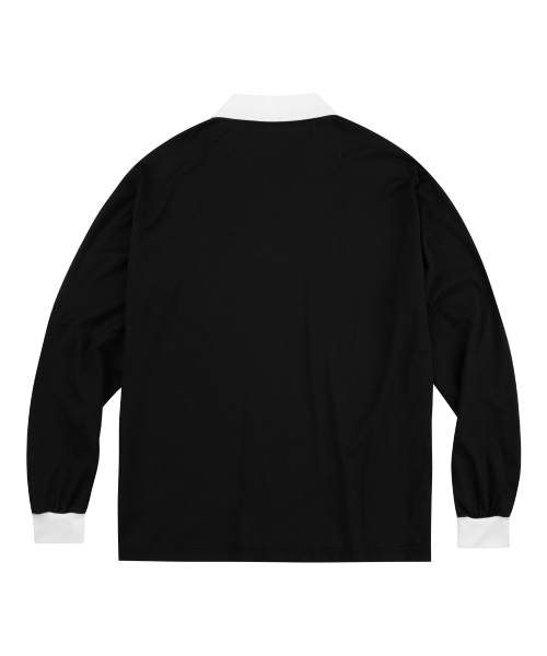 MOO(エムオーオー)の「本トラックロングスリーブフットボールジャージ - ブラック(Tシャツ/カットソー・レディース・その他・MEDIUM/LARGE)」の2枚目の写真