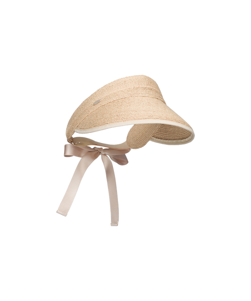 J.LETTER Raffia Ribbon Sun Cap BE (JEACEM4BS904BE260)