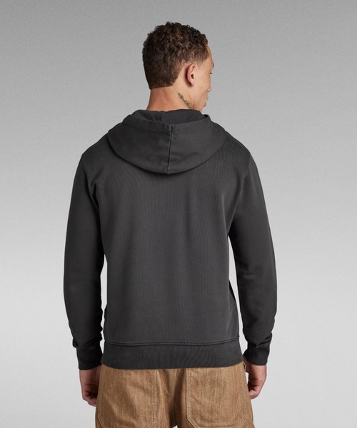 G-STAR(ジースター)の「CENTER CHEST LOGO HOODIE/クラシックロゴスウェットパーカー(パーカー・メンズ・グレー系その他・X-LARGE/LARGE/MEDIUM/SMALL)」の3枚目の写真