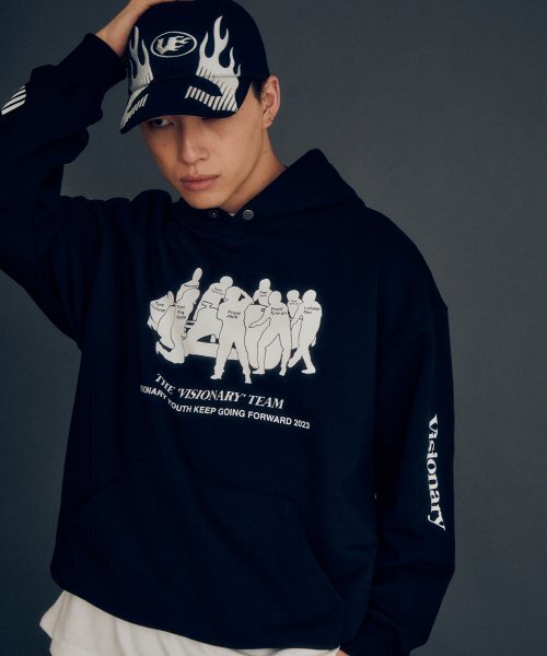 VISION STREET WEAR（ヴィジョンストリートウェア）の「VSW V-1 Pit Stop Hoodie Black（パーカー・レディース・その他・MEDIUM/SMALL/LARGE）」の4枚目の写真