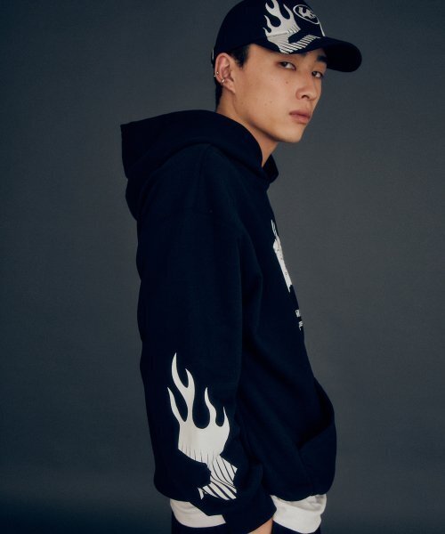 VISION STREET WEAR（ヴィジョンストリートウェア）の「VSW V-1 Pit Stop Hoodie Black（パーカー・レディース・その他・MEDIUM/SMALL/LARGE）」の5枚目の写真