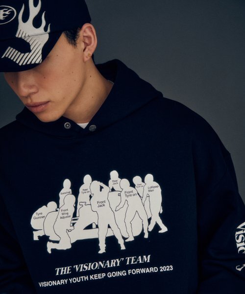 VISION STREET WEAR（ヴィジョンストリートウェア）の「VSW V-1 Pit Stop Hoodie Black（パーカー・レディース・その他・MEDIUM/SMALL/LARGE）」の6枚目の写真