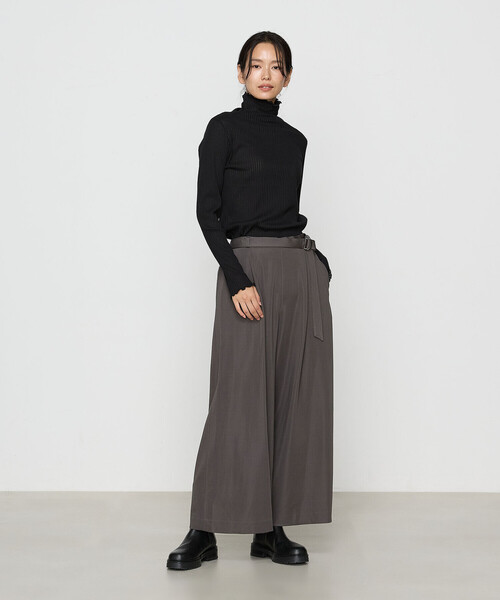 Gabardine K.T(ギャバジンケーティー)の「〔 +サイズ 〕 【前後2WAY】シアーストライプジャージ シアーストライプカットソー(Tシャツ/カットソー・レディース・サックスブルー/オフホワイト・13号)」の5枚目の写真