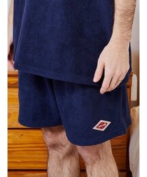 AKAW（アカウ）の「オーバーサイズテリータオルショーツ（ネイビー）（その他パンツ）」