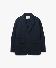 コットンルーズフィットウォッシュドブレザー ネイビー COOSJK039NAVY