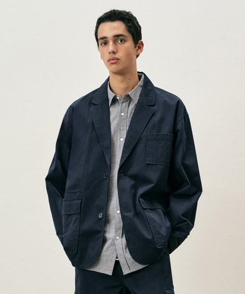 COSTUME O’CLOCK（コスチュームオクロック）の「コットンルーズフィットウォッシュドブレザー ネイビー COOSJK039NAVY（テーラードジャケット・メンズ・その他・SMALL/MEDIUM/LARGE）」の15枚目の写真