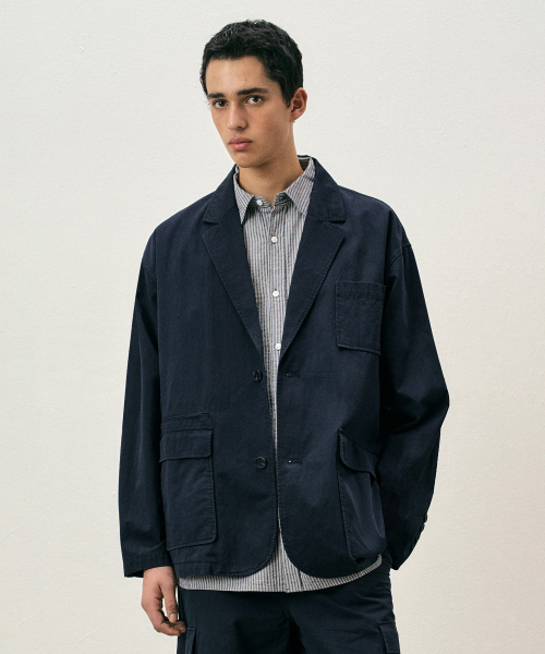COSTUME O’CLOCK（コスチュームオクロック）の「コットンルーズフィットウォッシュドブレザー ネイビー COOSJK039NAVY（テーラードジャケット・メンズ・その他・SMALL/MEDIUM/LARGE）」の16枚目の写真