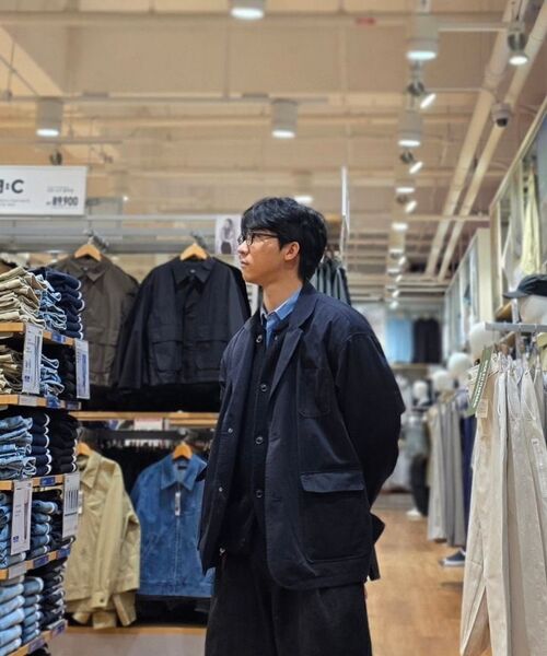 COSTUME O’CLOCK（コスチュームオクロック）の「コットンルーズフィットウォッシュドブレザー ネイビー COOSJK039NAVY（テーラードジャケット・メンズ・その他・SMALL/MEDIUM/LARGE）」の20枚目の写真