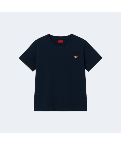 MISS BAKER(ミス ベイカー)の「ハートベイカーパッチTシャツネイビー(Tシャツ/カットソー・レディース・ネイビー・SMALL/MEDIUM)」の2枚目の写真