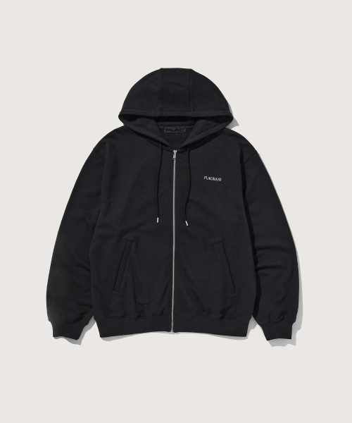 PLAC（プラック）の「フラックグラフィックフードパーカー ジップアップ ブラック（パーカー・メンズ・その他・LARGE/MEDIUM/X-LARGE/SMALL）」の2枚目の写真