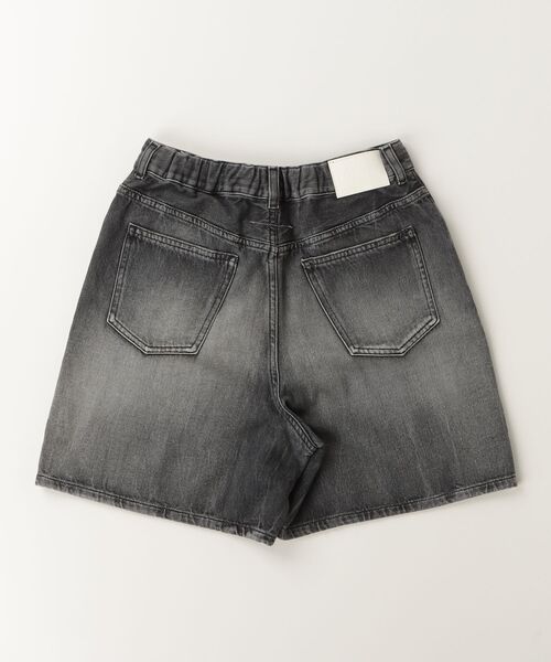 MM6 Maison Margiela（ｴﾑｴﾑｼｯｸｽ ﾒｿﾞﾝ ﾏﾙｼﾞｪﾗ）の「MM6 Maison Margiela(エムエムシックス メゾン マルジェラ)Kids & Junior デニムショートパンツ（その他パンツ・キッズ・ブラック・16Y/14Y）」の6枚目の写真