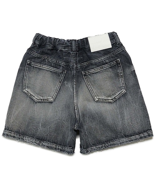 MM6 Maison Margiela（ｴﾑｴﾑｼｯｸｽ ﾒｿﾞﾝ ﾏﾙｼﾞｪﾗ）の「MM6 Maison Margiela(エムエムシックス メゾン マルジェラ)Kids & Junior デニムショートパンツ（その他パンツ・キッズ・ブラック・16Y/14Y）」の3枚目の写真