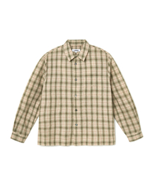 Plaid Cropped Shirts - Brown