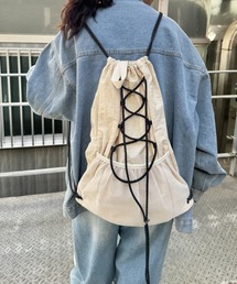 SOLLON.（ソルロン）の「メッシュポケットドローコードナップサック（バックパック/リュック）」