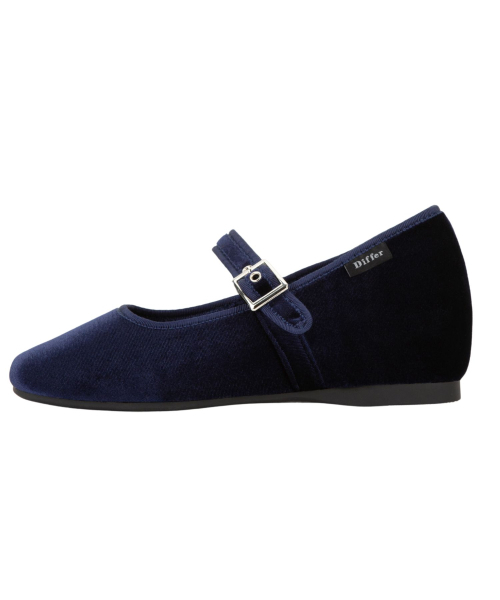 DIFFERSHOE（ディファーシュー）の「ベルリン スクエア メリージェーン 5CM [ネイビー]（バレエシューズ・レディース・ネイビー・25cm/22.5cm/23cm/23.5cm/24cm/24.5cm）」の8枚目の写真