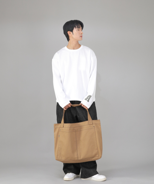 SAINTCREW(セントクルー)の「メガビッグサイズカーゴエコバッグ MCE-142 キャメル BKS(エコバッグ/サブバッグ・メンズ・その他・フリー)」の4枚目の写真